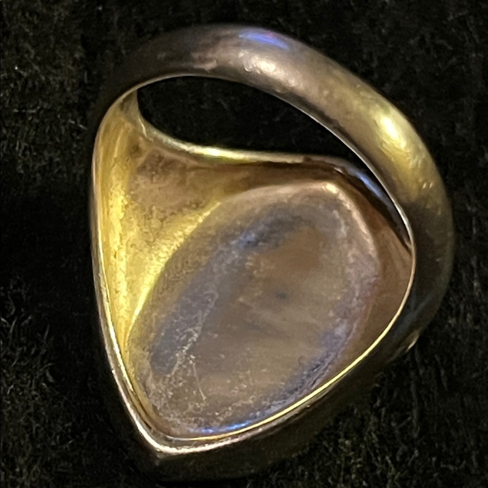 Turquoise Silver Ring - Picture 5 of 6